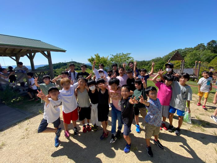 名西支部 少年合宿の集合写真